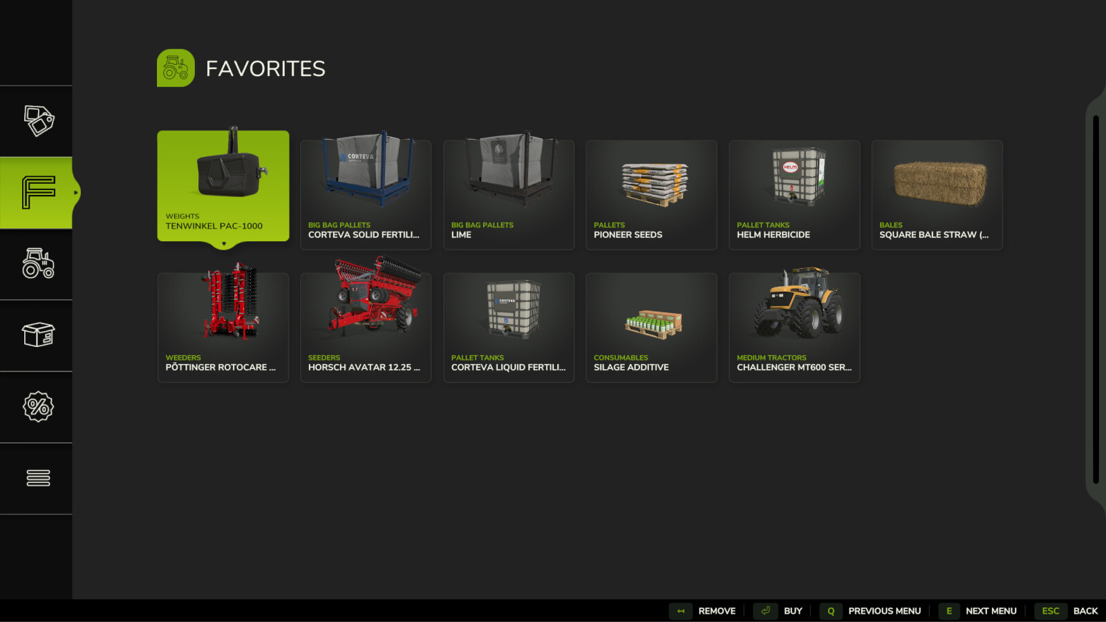 Immagine della mod Shop Favorites
