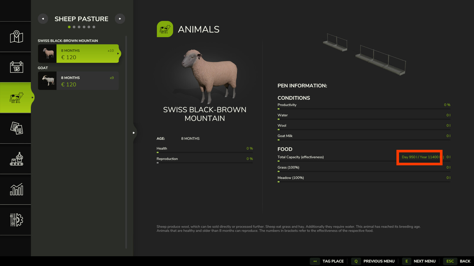 Immagine della mod Animal Food Calculator